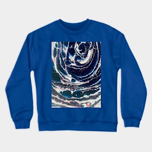 Pour abstract planet sapphire Crewneck Sweatshirt